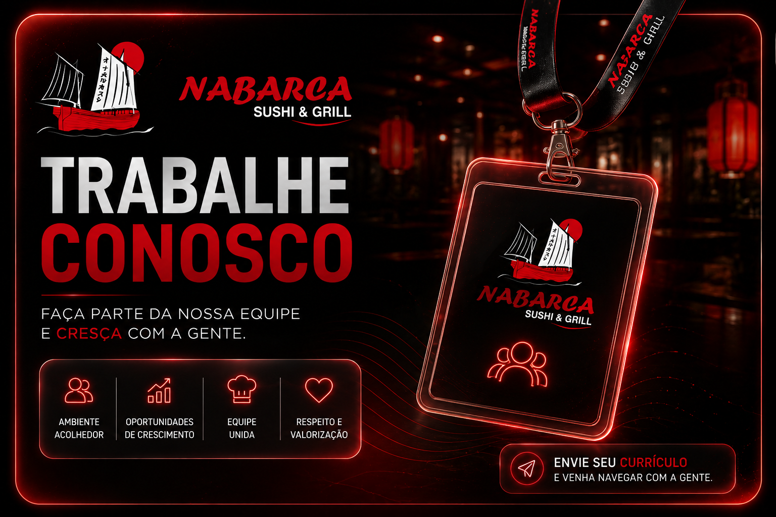 Equipe do NaBarca Sushi & Grill